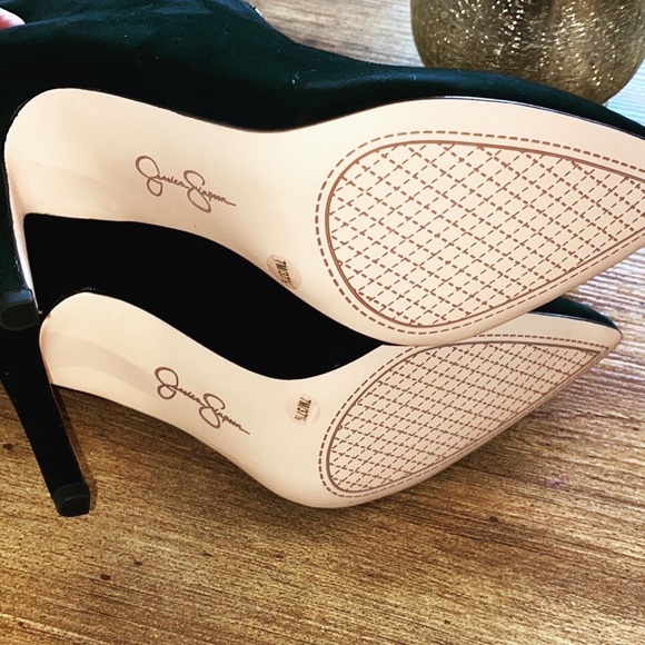 NWT Jessica Simpson black suede ankle booties - Picture 11 of 13